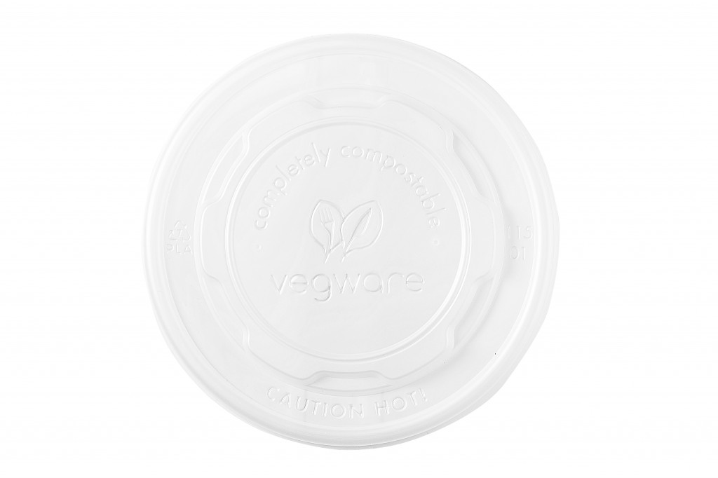 VEGWARE CPLA Flat Pot Lid 12oz